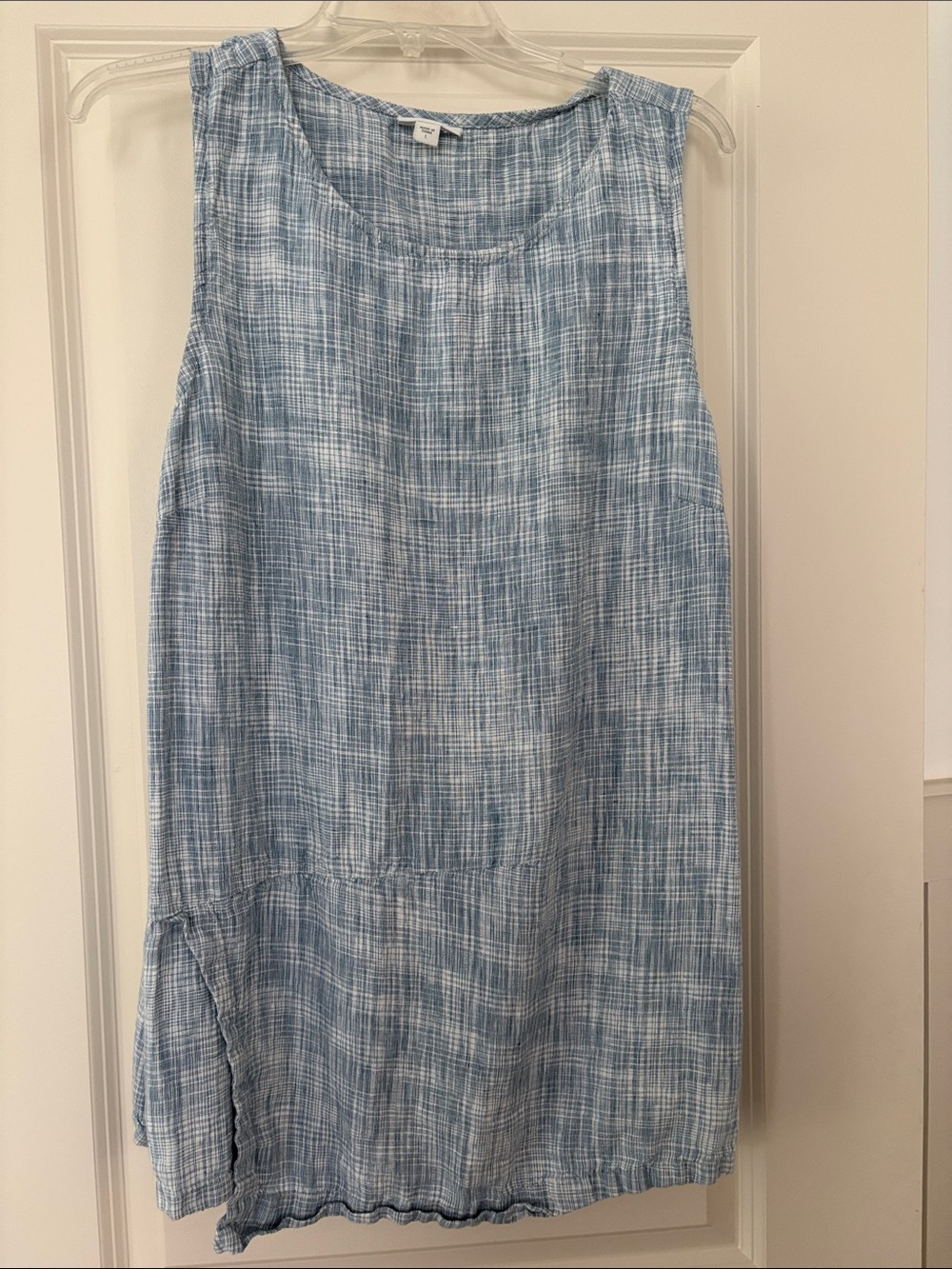 J. Jill Light Blue Textured Sleeveless Top